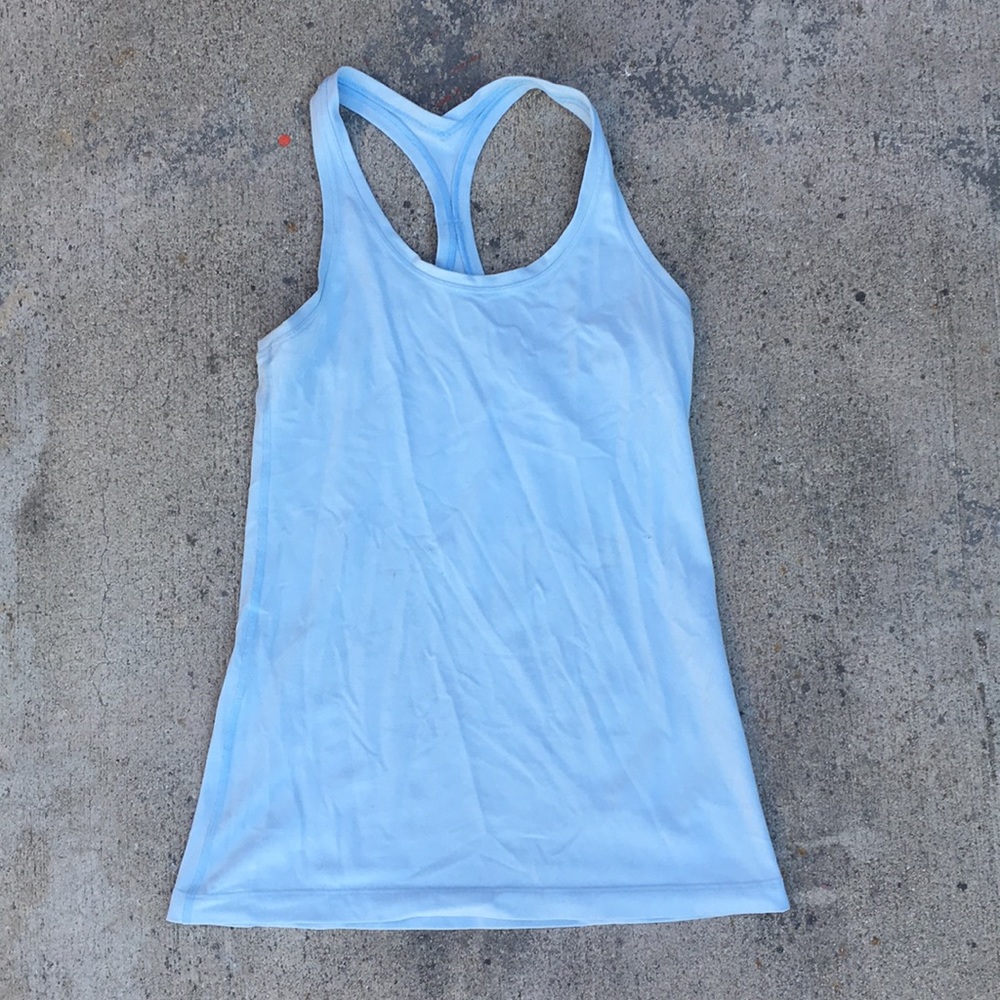 Lululemon Light Blue Sports Wear Tank